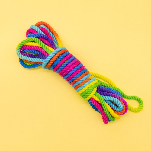 Emojibator® Unicorn Bamboo Bondage Rope - Rainbow