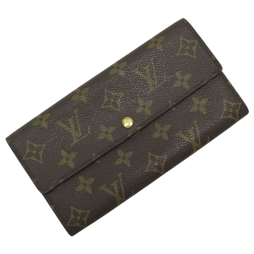 Louis Vuitton Portefeuille Sarah  Canvas Wallet  (Pre-Owned)