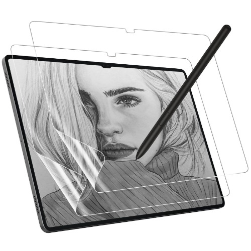 MoKo 2-Pack Matte Screen Protector for Samsung Galaxy Tab S9 Ultra 14.6" 2023, Paper-Feeling Anti-Glare Case-Friendly PET Film for Samsung Galaxy Tab S8 Ultra 14.6" 2022, Drawing Notetaking with S-Pen