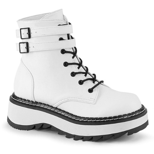 Lilith-152 | White Vegan Leather Boots (12)