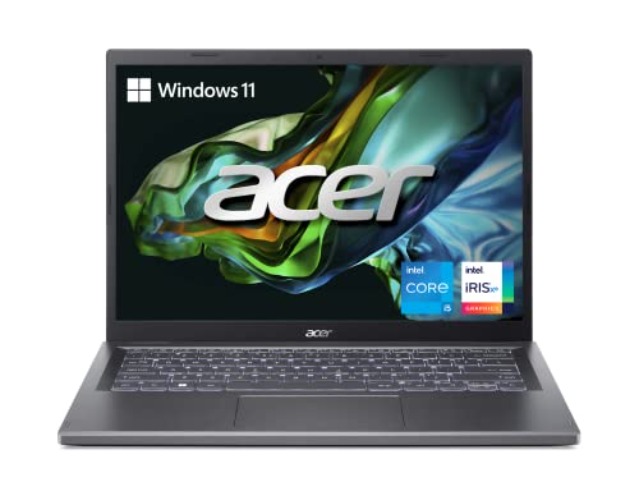 Acer Aspire 5 14 Slim Laptop | 14" WUXGA (1920 x 1200) IPS |Core i5-1335U | Intel Iris Xe Graphics | 8GB LPDDR5 | 512GB Gen 4 SSD | Wi-Fi 6E | USB4/Thunderbolt 4 | Backlit KB | A514-56M-576D, Gray - i5-1335U - 14"/8GB/512GB