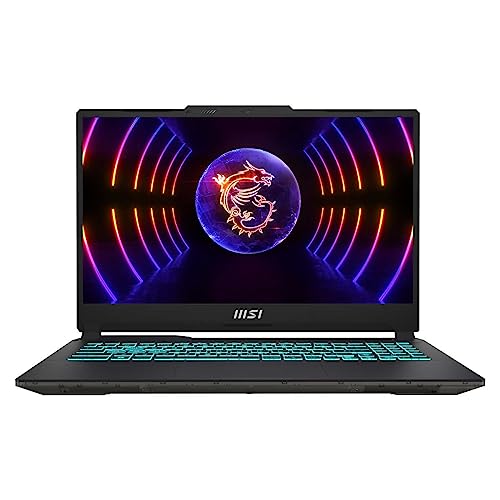 MSI 2023 Cyborg 15.6 inch 144HZ FHD Gaming Laptop, 13th Gen Intel Core i7-13620H, NVIDIA GeForce RTX 4050, 64GB DDR5, 2TB NVMe, Wi-Fi6, Backlit Keyboard, Win11, Z&O Accessory, Black - 64GB RAM | 2TB SSD - Black
