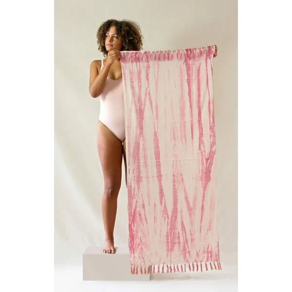 Yoga Towels by okoliving - Rose Quartz Shibori