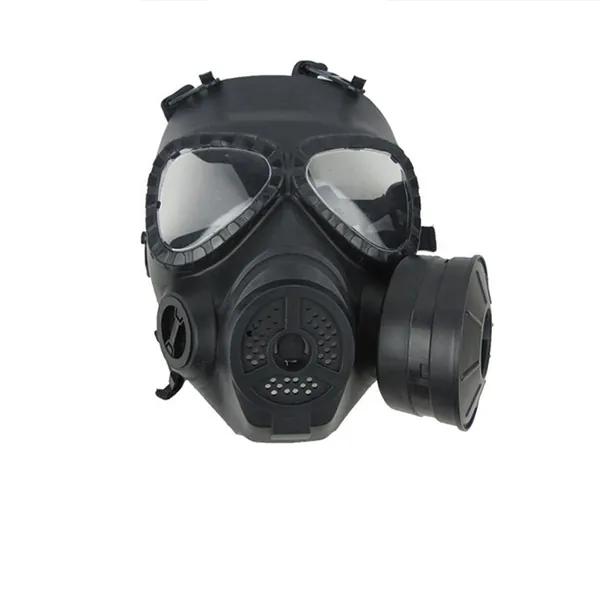 Finlon CS Games Helmet Paintball Tactical Airsoft Game CS Army War BB Game Face Protection Safety Helmet Guard Toxic Gas Helmet (Black)