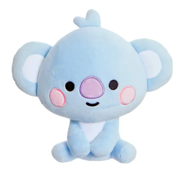 AURORA,61371 BT21 Official Merchandise, Baby KOYA Sitting Doll 8In, Soft Toy, Blue