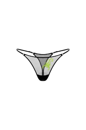 Scorpio Neon Thong - EU S / US 4 / Black