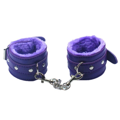 Lavender Fuzzy Cuffs