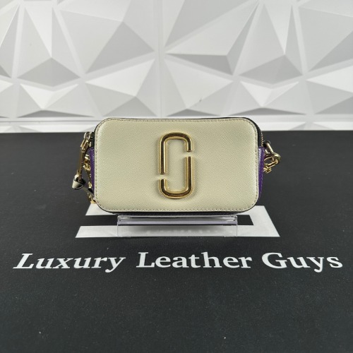 Marc Jacobs White Snapshot Crossbody (PSB-1137)