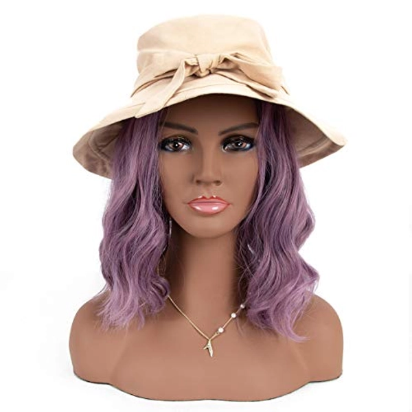 A1 Pacific Mannequin PVC Manikin Head Realistic Mannequin Head Bust Wig Head Stand for Wigs Display Making Styling PMH-CM (16.5", Tanned)