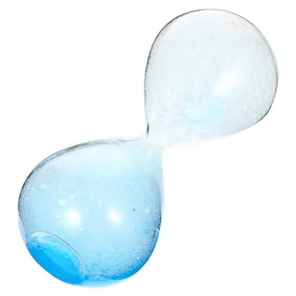 Bubble Singing Hourglass Timer Dream Foam Crystal Hourglass Creative Glass Liquid Motion Timer Hourglass Birthday Gifts Table Decoration (Blue)
