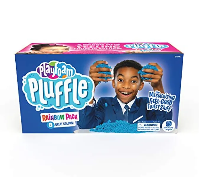 Educational Insights Playfoam Pluffle for Sensory Bins with 8 Colors, Set of 8, Ages 3+