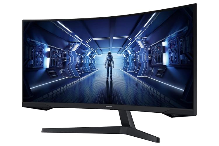 Samsung LC34G55TWWPXEN Monitor Gaming Odyssey G5 de 34" (3440 x 1440, Curvo, Tasa refresco de165Hz, Tiempo de Respuesta 1 ms, Ultra WQHD, AMD Freesync Premium, HDR, Negro) - 34" - Ultra WQHD (3440 x 1440)