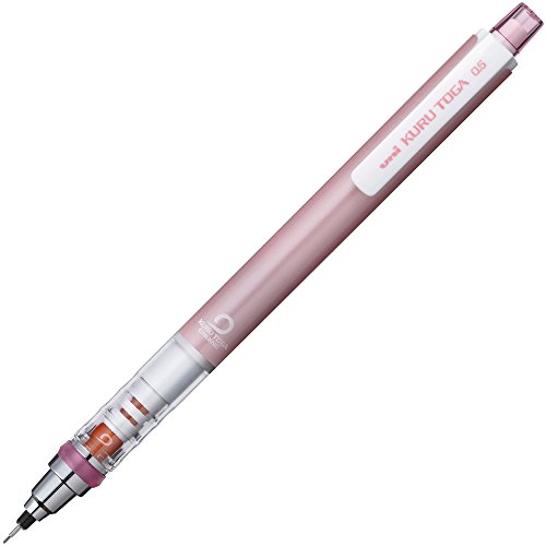 Uni Kurutoga Mechanical Pencil Standard, 0.5mm, Baby Pink (M54501P.68) - Baby Pink - 1 Count (Pack of 1)