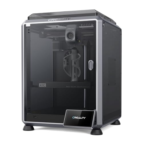 Creality K1C 3D Printer, 2024 New Version 600mm/s High-Speed Auto Leveling Clog-Free Robust Direct Extruder K1 Upgrade 3D Printer with AI Camera 300°C Printing Support Carbon Fiber Filaments - K1C