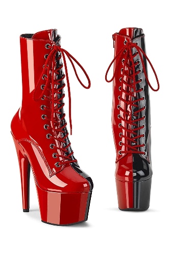 ADORE-1040TT Red Patent Ankle Boot | Red / 9 / Patent