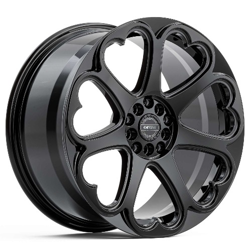 GT FORM HEARTS GLOSS BLACK 18X8.5 5X114.3 WHEEL
