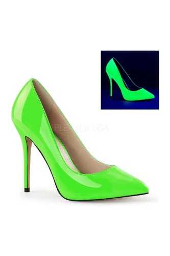 AMUSE-20 Pump  | Neon Patent | Green / 9 / Patent