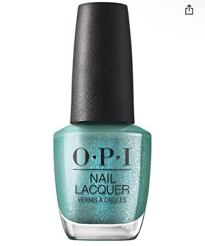 OPI Nail Lacquer, Tealing Festive, Blue OPI Nail Polish, Jewel Be Bold Holiday '22 Collection, 0.5 fl oz. - Nail Lacquer Tealing Festive
