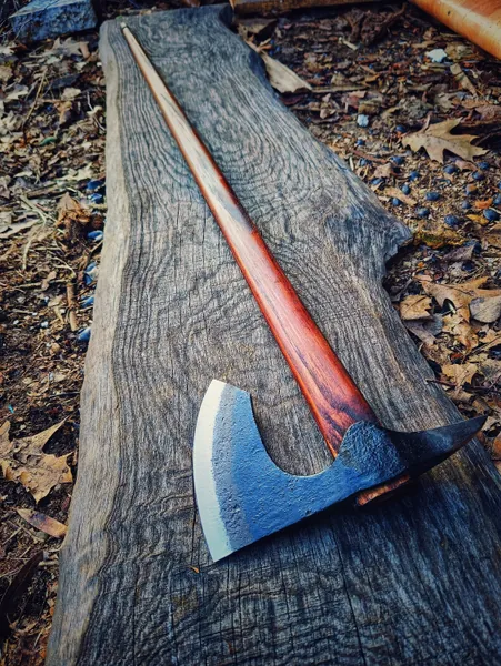 Bearded Shepherd's axe/Highlanders axe /Hatchet Blacksmithing Paweł Wronek Hand-forged axes mountains bushcraft outdoor forest hunting forge