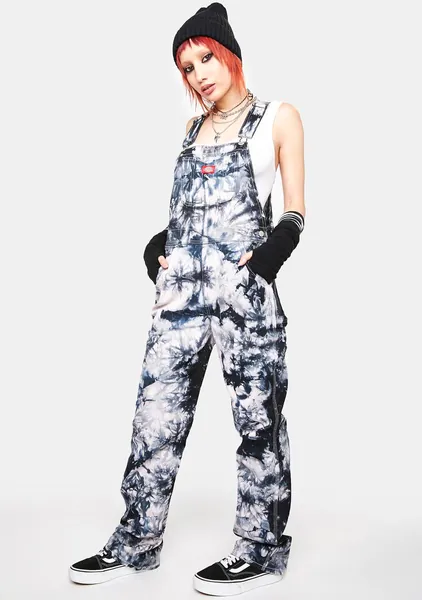 Tie Dye Overalls | Large