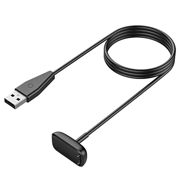TiMOVO [1-Pack Charger Cable for Fitbit Charge 6/ Luxe/Charge 5/ Luxe SE Fitness Tracker, Magnetic USB Charging Cable,3.3FT Replacement Charging Power Cable Cord for Charge 5/Luxe Smartwatch, Black