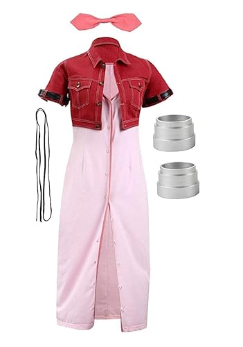 Cosplay Life Final Fantasy VII Advent Children Aerith Gainsborough Cosplay Costume - Small