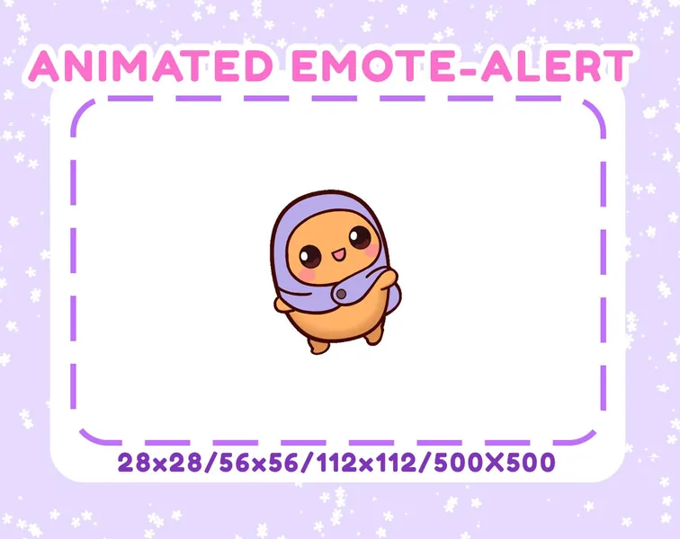 Animated Potato Spin Emote-Alert
