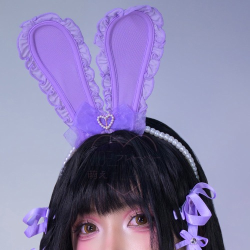 Blush Bunny Headband - Purple