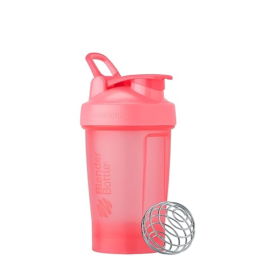 BlenderBottle Classic V2 Shaker Bottle Perfect for Protein Shakes and Pre Workout, 20-Ounce, Light Pink - 20 Ounces - Light Pink