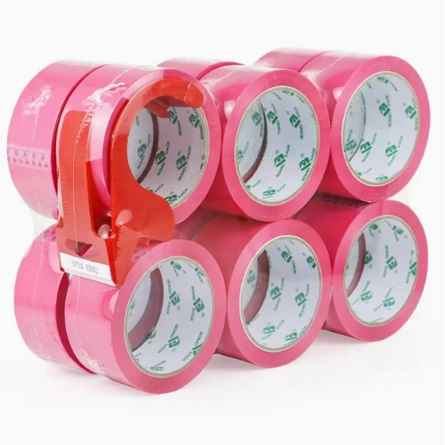 12 rolek różowej taśmy do paczek! 