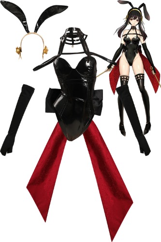 SPY Cosplay FAMILY Costume Yor Forger Bunny Girls Outfits Black Sexy Women Ladies Bodysuit Stocking Halloween Role Play Party