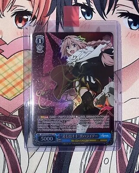 Fate / Apocrypha: Astolfo “Rider Of Black” (SP) Signed Weiss Schwarz Card (JPN)  | eBay