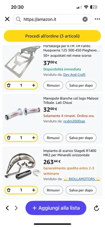 Motorbike spare parts 