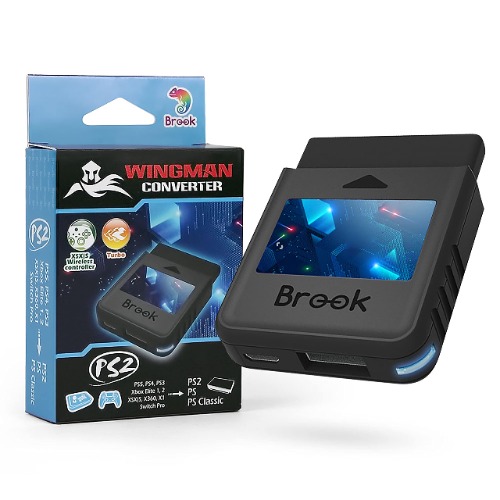 Brook Wingman PS2 converter - Wireless Version of PS4/3 to PS2/1, Retro Consoles Converter on PS2/ PS1/PS Classic Consoles, for PS Retro Consoles - 