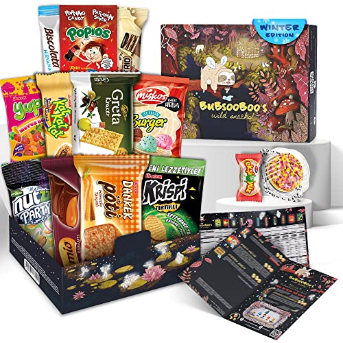 Midi International Snack Box (Fairy Tale Themed) | Snacks Variety Pack of International Treats | Foreign Snack Box Offering Unique Tasting Experience | Giftable Mix Care Pack of Turkish Candies | 12 Full-Size Snacks