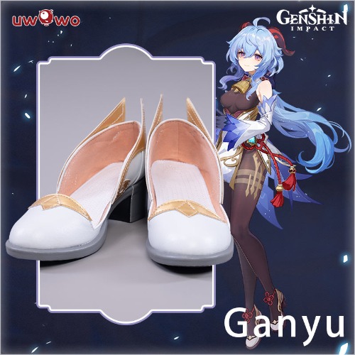 Uwowo Game Genshin Impact Cosplay Ganyu Plenilune Gaze Cosplay Shoes - 38