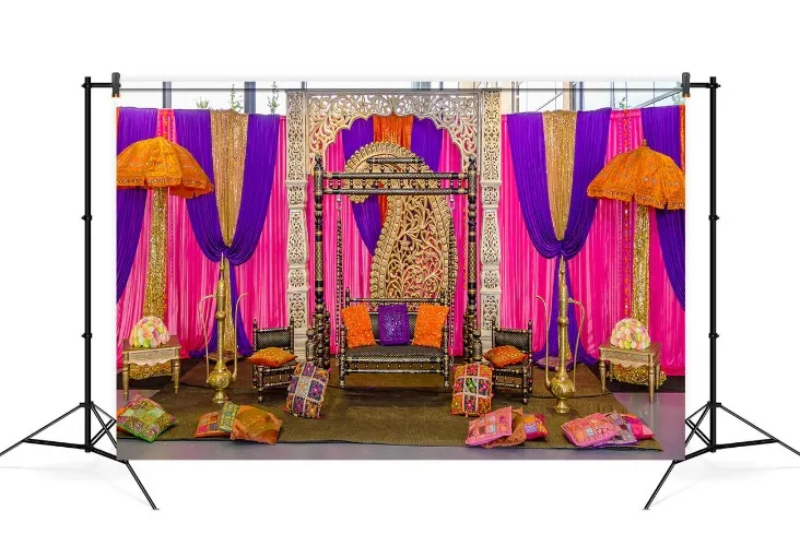 Backdrop Stand with Fabric Set