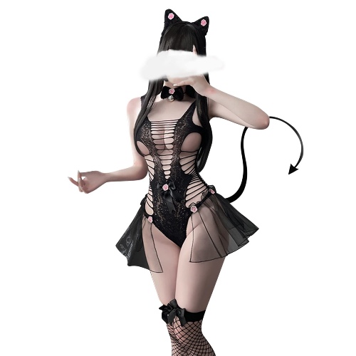 exotic kitty lingerie set