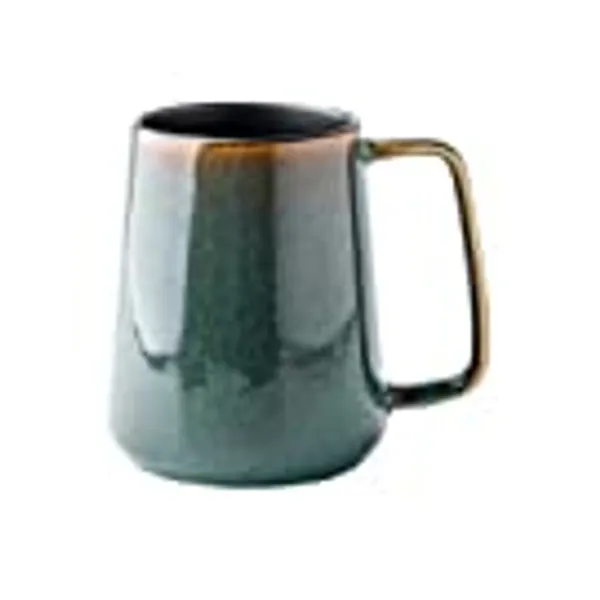 KELINGO Large 24 OZ/700ml Ceramic Coffee Mugs with Golden Handle, Extra Big Jumbo Tea Cup Mug for Office and Home, Gift and Present (Blue)