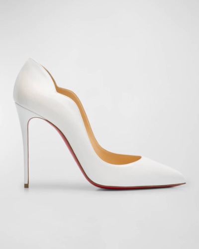 Christian Louboutin Hot Chick 100 Patent Red Sole High-Heel Pumps