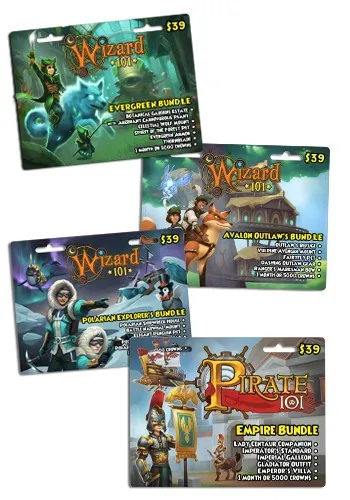 Wizard101 Bundle (in game crowns, castles, and items)