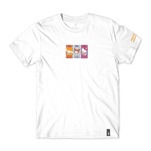 Hello Kitty and Friends x GIRL White Trio Tee (Woodland Wonder) - WHITE / XXL