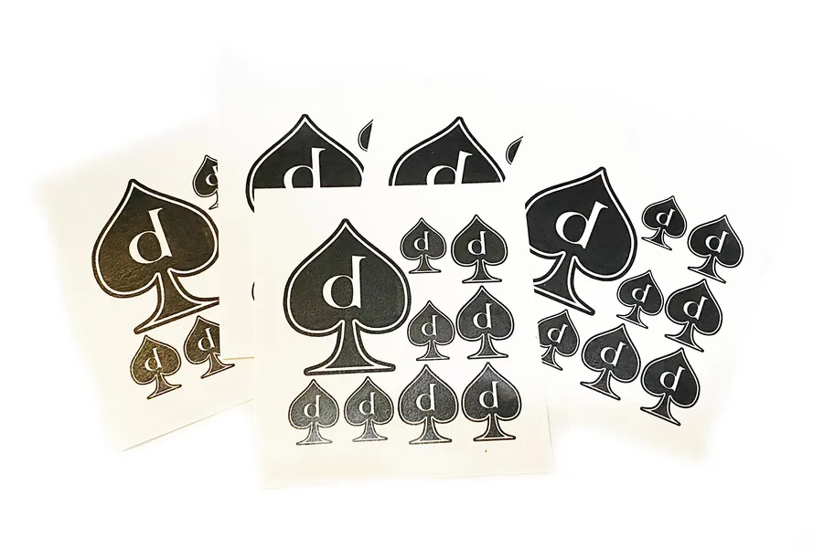 40pc beta of Spades and Queen of Spades Temporary Tattoos