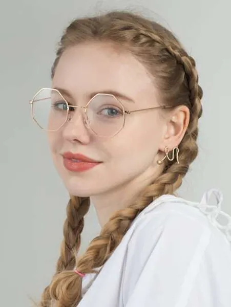 Geometric Frame Eyeglasses