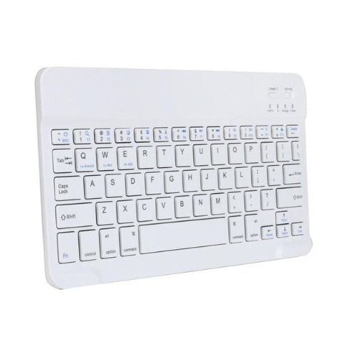 Ultra Slim Wireless Bluetooth Aluminum Gaming Keyboard - White