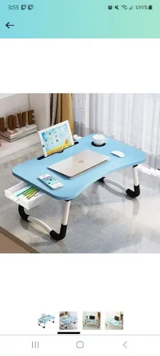 Blue Laptop Table 