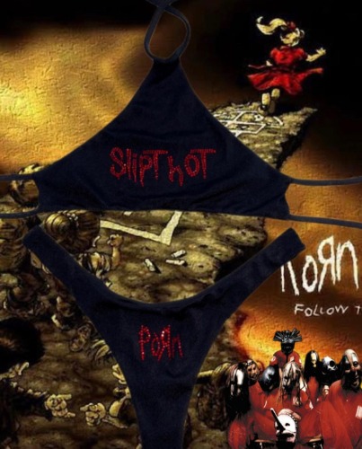 Nu Metal rhinestone halter bikini | Small/medium