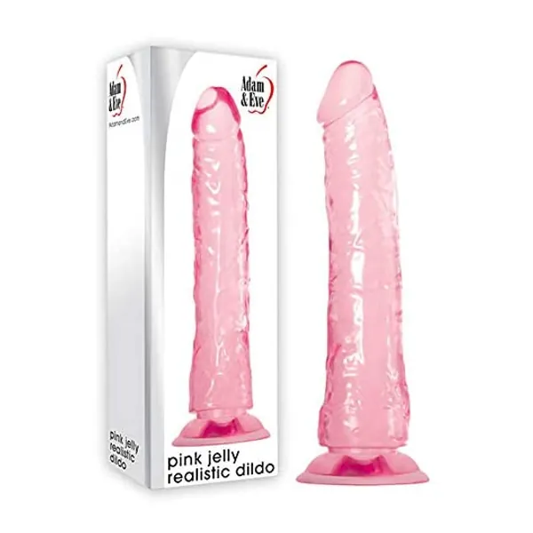 
                            Adam & Eve Pink Jelly Realistic Dildo
                        