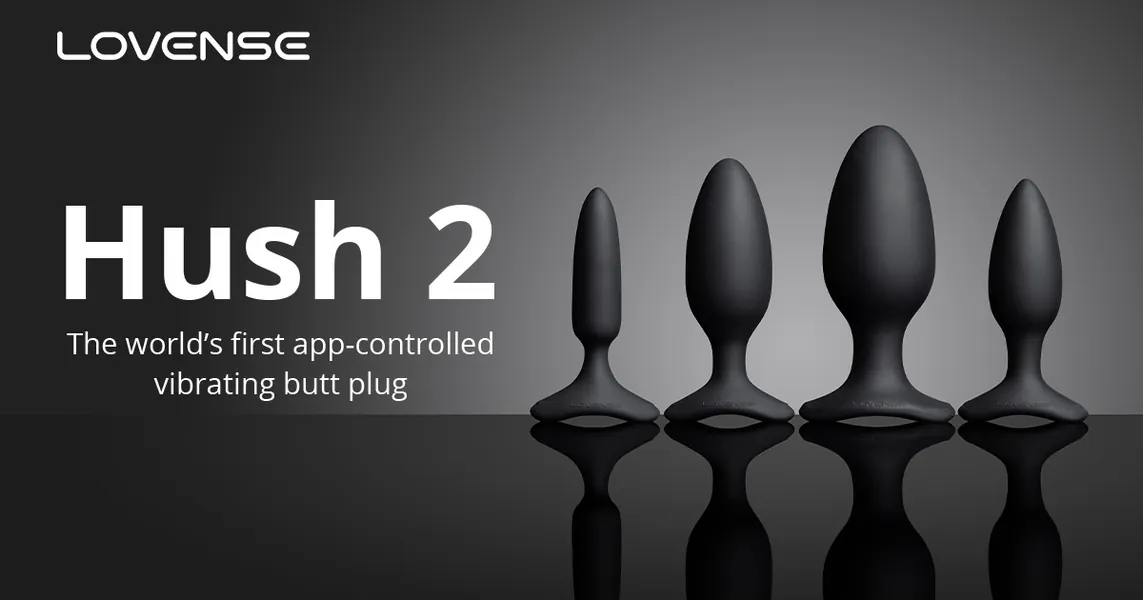 Lovense® Hush 2: App remote control vibrating butt plug for men/women!