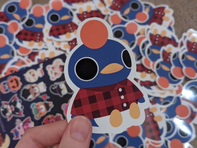 Orange Head "No Thoughts, Head Empty" Roald Vinyl Sticker - Orange Head